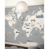 Papel de parede Transports World Map - LITTLE HANDS