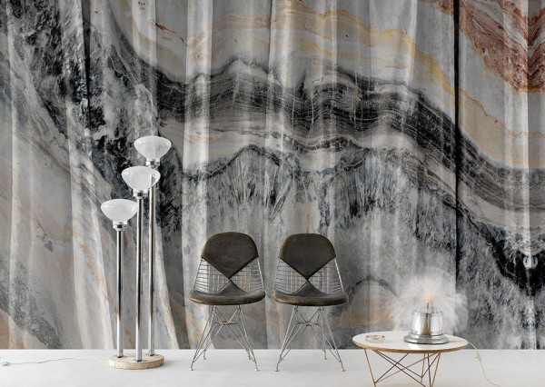 Papel Pintado MARBLE CURTAIN INKBFRU1801 - INKIOSTRO BIANCO