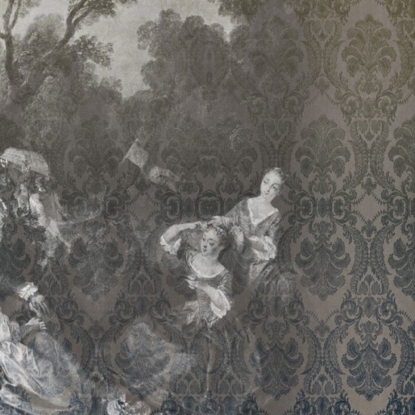 Papel de parede TOILE DE JOUY 01 INKFMND14_A05 - INKIOSTRO BIANCO