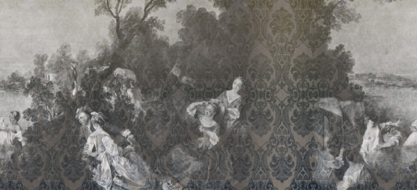 Papel de parede TOILE DE JOUY 01 INKFMND14_A05 - INKIOSTRO BIANCO