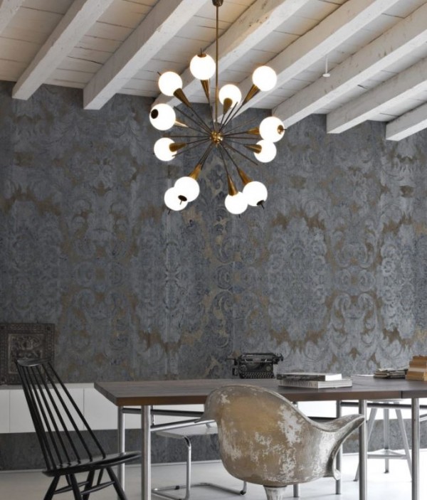 Wallpaper DAMASKED CONCRETE INKOYRN1505 - INKIOSTRO BIANCO