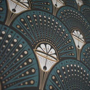 Papier peint Deco Martini Teal DVS002  - DIVINE SAVAGES