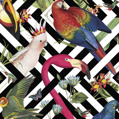 Papier peint Geometric Aviary DVS004 - DIVINE SAVAGES