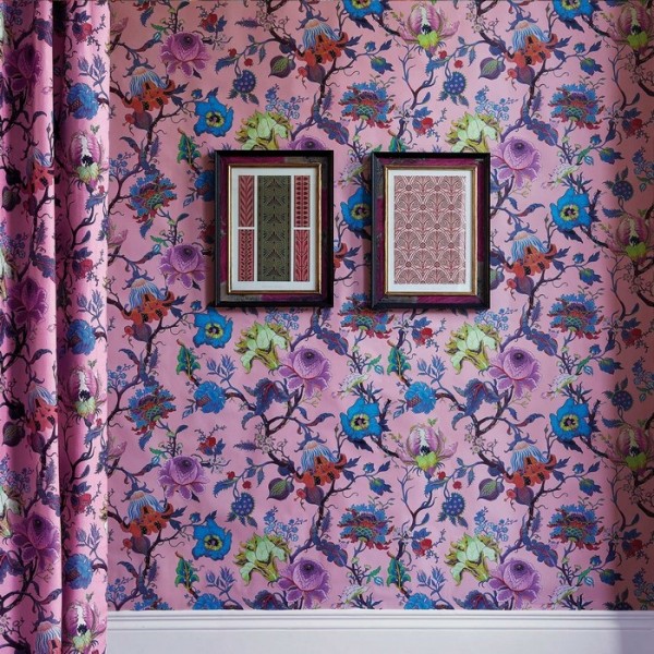 Papel de parede ARTEMIS AMARANTH-PINK - HOUSE OF HACKNEY