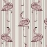 Papel Pintado FLAMBOYANCE OFF WHITE & MACAROON PINK - HOUSE OF HACKNEY