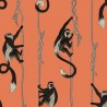 Papel de parede TROOP SLALMANDER ORANGE - HOUSE OF HACKNEY