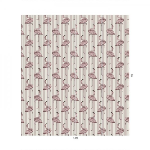 Papel de parede FLAMBOYANCE OFF WHITE & MACAROON PINK - HOUSE OF HACKNEY