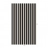 Tapete MONO STRIPE OFF BLACK OYSTER - HOUSE OF HACKNEY