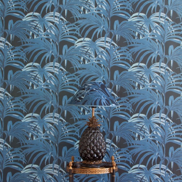 Papel de parede PALMERAL MIDNIGHT AZURE - HOUSE OF HACKNEY