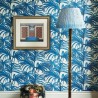 Papel de parede PALMERAL WHITE AZURE - HOUSE OF HACKNEY