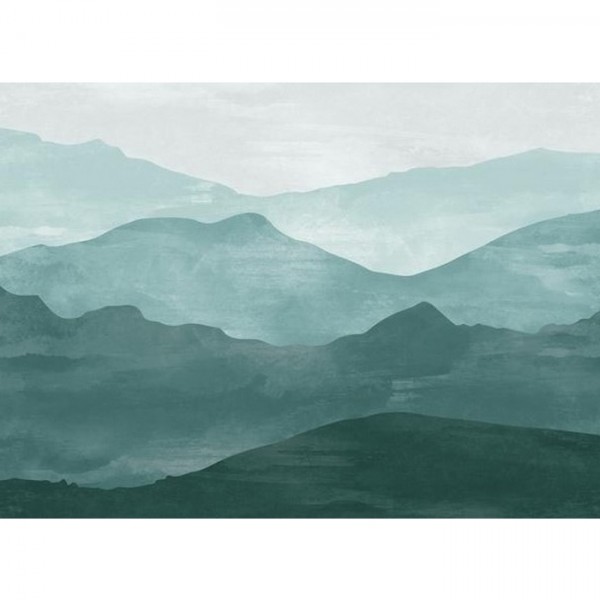 Papel de parede MOUNTAIN MURAL ESMERALDA GREEN - ANEWALL