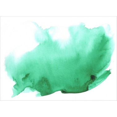 Wallpaper WATERCOLOR MURAL GREEN - ANEWALL