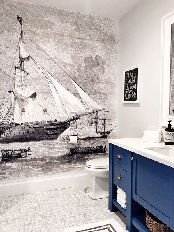 Papel de parede SHIPS MURAL - ANEWALL