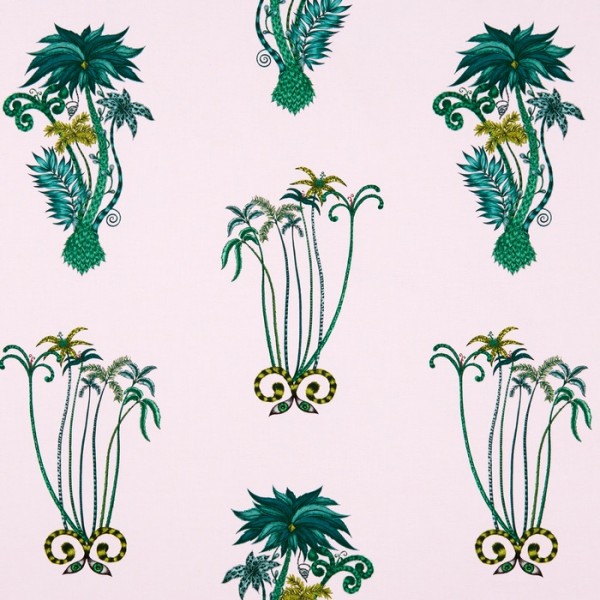 Papel de parede Jungle Palms Pink WP W0101-04 - CLARKE & CLARKE