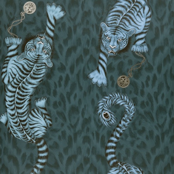 Papel de parede Tigris Navy WP W0105-03 - CLARKE & CLARKE