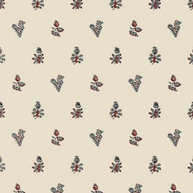 Wallpaper JOUY AT78751 Red Blue - ANNA FRENCH