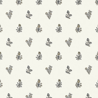 Wallpaper JOUY AT78759 Black Cream - ANNA FRENCH