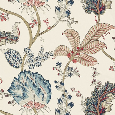 Tapete KALAMKARI VINE AT78742 Blue Red - ANNA FRENCH