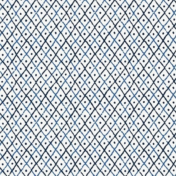 Papel de parede MINI TRELLIS AT78750 Blue - ANNA FRENCH