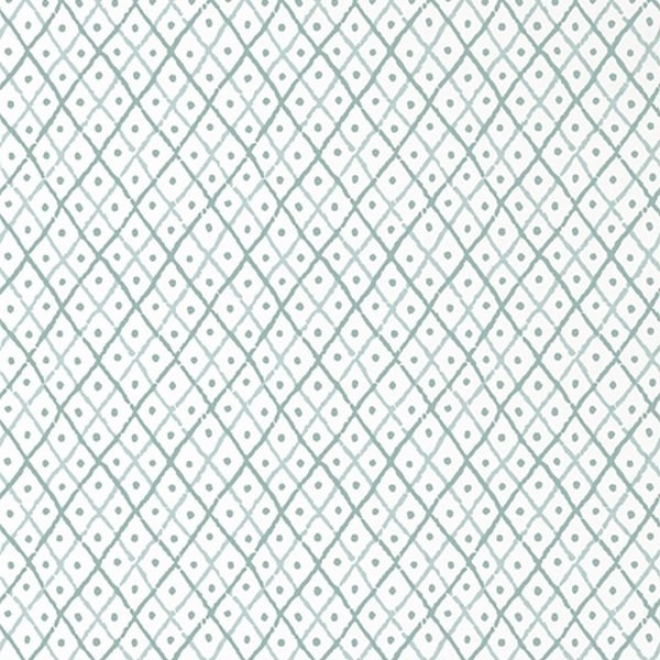 Papel de parede MINI TRELLIS AT78754 Robin´s Egg - ANNA FRENCH