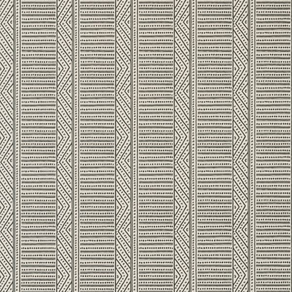 Papel de parede MONTECITO STRIPE AT78720 Charcoal - ANNA FRENCH