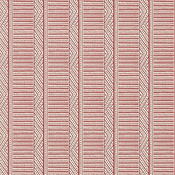 Wallpaper MONTECITO STRIPE AT78722 Red - ANNA FRENCH