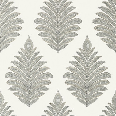 Carta da Parati PALAMPORE LEAF AT78724 Grey - ANNA FRENCH