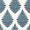 PALAMPORE LEAF AT78725 Blue White