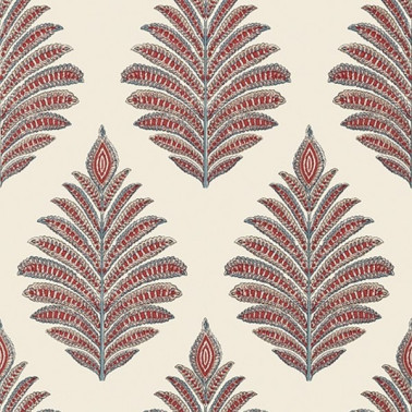 Wallpaper PALAMPORE LEAF AT78726 Red Blue - ANNA FRENCH