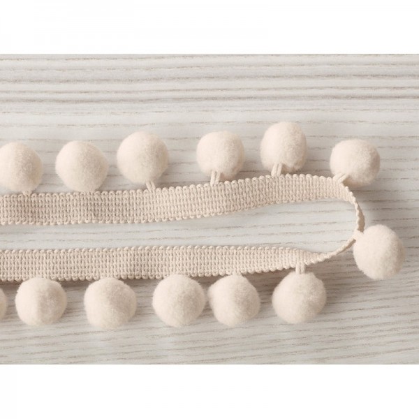 Papier peint T79 01 pom pom braid snow - VILLANOVA