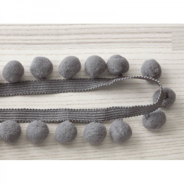 Papier peint T79 04 pom pom braid grey - VILLANOVA