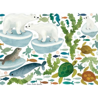 Papel de parede W577-01 OCEAN ANTICS WALL STICKERS - VILLANOVA