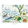 Papier peint W577-01 OCEAN ANTICS WALL STICKERS - VILLANOVA