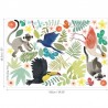 Papier peint W591-01 JUNGLE JUMBLE WALL STICKERS - VILLANOVA