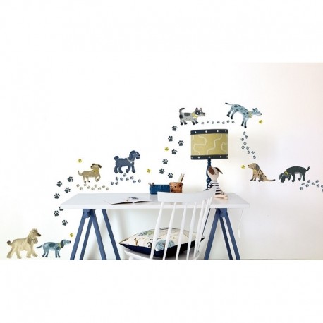 Papier peint W590-01 WALKIES WALL STICKERS - VILLANOVA