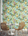 Papel de parede TP80005 PINEAPPLE FLORAL - WALLQUEST