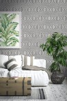 Papel Pintado TP80505 HEXAGON GEOMETRIC - WALLQUEST