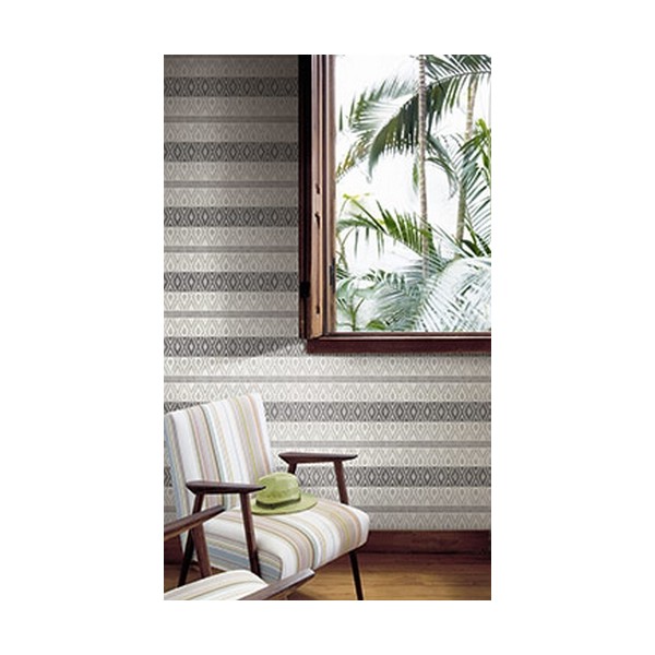 Papier peint TP81004 TRIBAL STRIPE - WALLQUEST