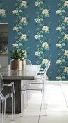 Wallpaper TP81602 FLOWER STRIPE - WALLQUEST