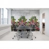 Papel Pintado R15762 FLOWER BURST, CONCRETE - REBEL WALLS