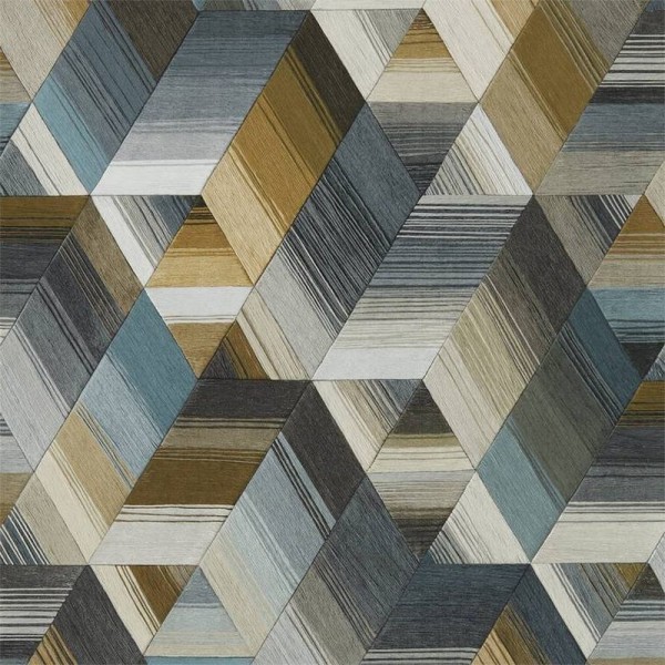 Papel de parede Arccos Ochre-Steel 111971 - Harlequin