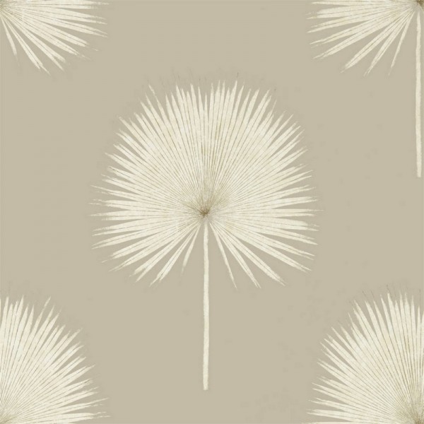 Wallpaper FAN PALM DGLW216637 Linen/Gilver - Sanderson