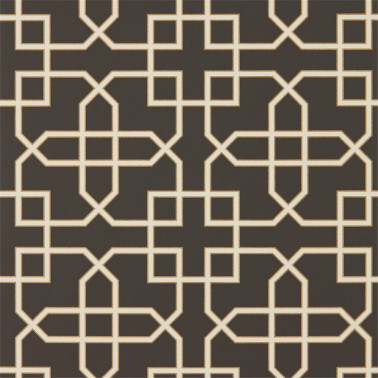 Papier peint HAMPTON TRELLIS DGLW216662 Charcoal - Sanderson