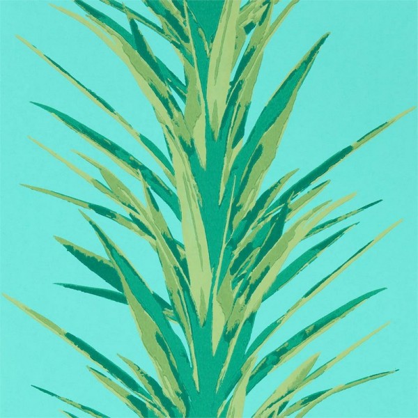 Papier peint YUCCA DGLW216648 Sky/Green - Sanderson