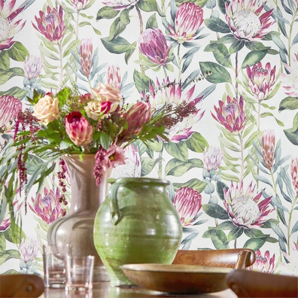 Papel Pintado KING PROTEA DGLW216647 Linen/Mica - Sanderson