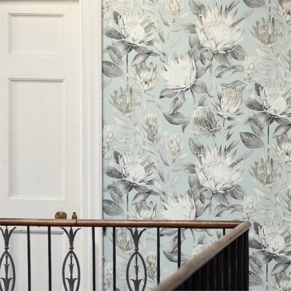 Papier peint KING PROTEA DGLW216647 Linen/Mica - Sanderson