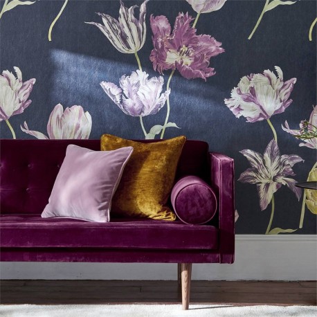 Wallpaper TULIPOMANIA DGLW216667 Ink - Sanderson