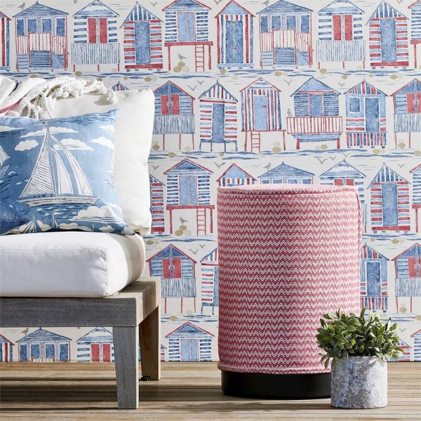 Papel Pintado BEACH HUTS DCOA216560 - Sanderson