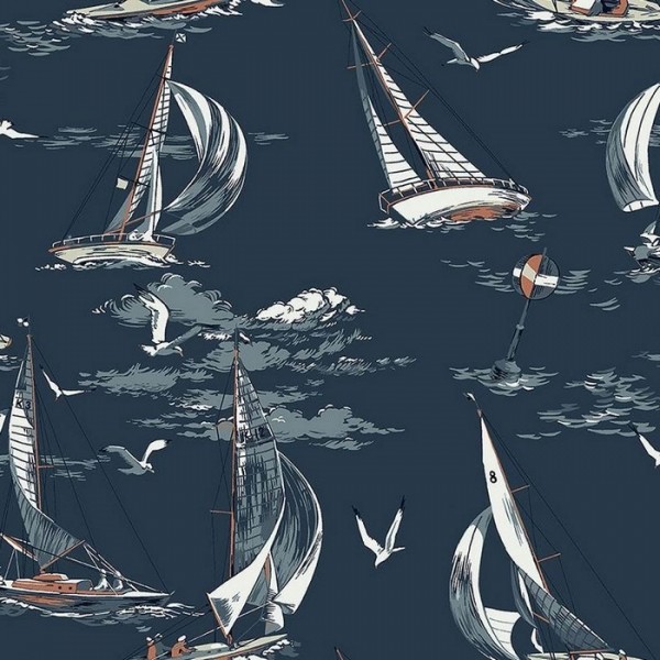 Carta da Parati Sailboats 8853 - BORAS TAPETER