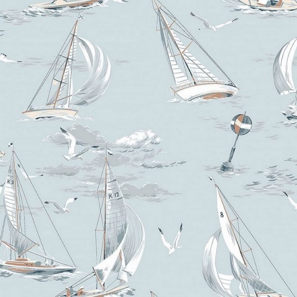 Wallpaper Sailboats 8854 - BORAS TAPETER